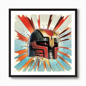 Judge Brebb Helmet Art Print