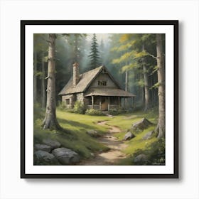 Cabin In The Woods 2 Art Print