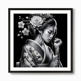 Geisha 6 Art Print