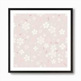 Sakura Flowers Art Print