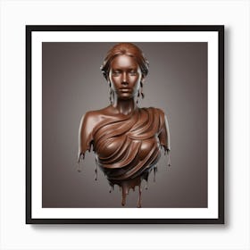 Chocolate Girl Art Print