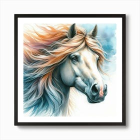 Horse Head Painting 1 Art Print