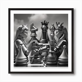 Chess wall art Art Print
