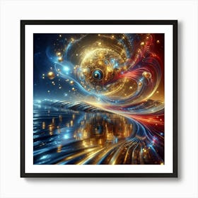 The Cosmic Connection: Exploring the Energy That Surrounds Us Art Print