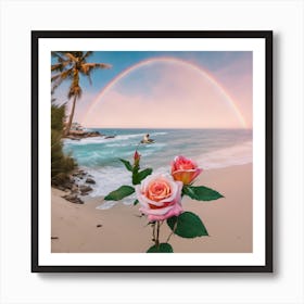 392796 In Front Of A Bird, A Rainbow Spectrum, And Dew Dr Xl 1024 V1 0 Art Print