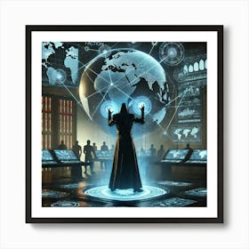 Shadow Faction Leader Network Manipulation Art Print