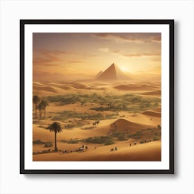 Egyptian Desert Art Print