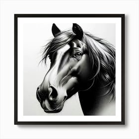 Horse Portrait Art Print