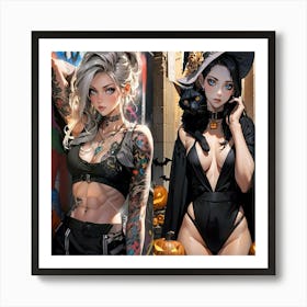 Two Witches 4 Art Print