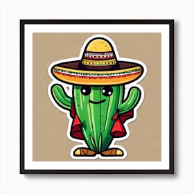 Mexican Cactus 10 Art Print