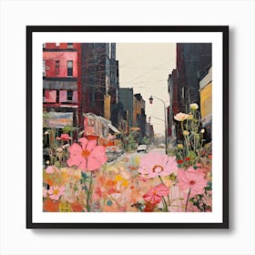 Flowers In The City Art Print