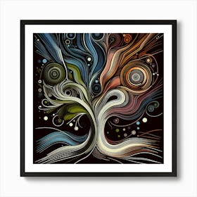 Abstract tree 1 Art Print