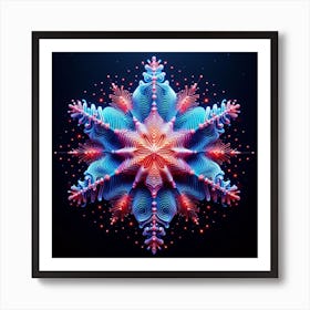 Majestic Snowflake Art Print