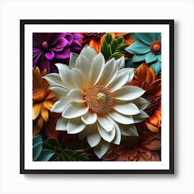 Paper Flowers 2 Art Print