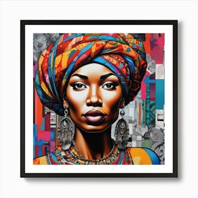 African Woman 12 Art Print