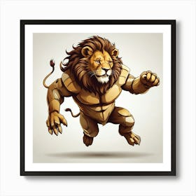Lion roar paintings Art Print