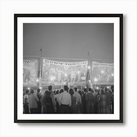 Klamath Falls, Oregon, Sideshow Of The Circus By Russell Lee Art Print