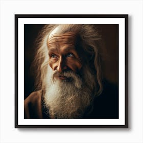 Portrait Of An Old Man With Beard Art Print