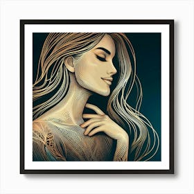 Portrait Of A Woman 39 Art Print