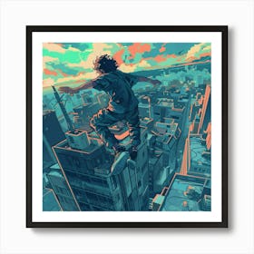 A Parkour Movement Lofi Illustration 2 Art Print