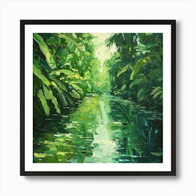 River In The Jungle 2 Art Print