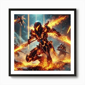 Pyroblade Knight Special Ability Converted Art Print