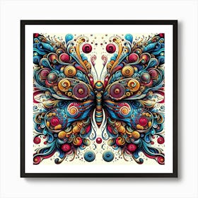 Psychedelic Butterfly Art 1 Art Print