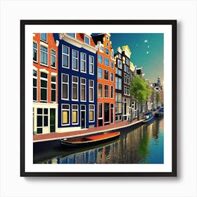 Amsterdam Canal 10 Art Print