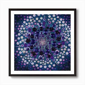 Blue And Purple 2 Square Art Print