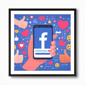 Social Media Icons Art Print