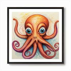 Octopus 121 Art Print