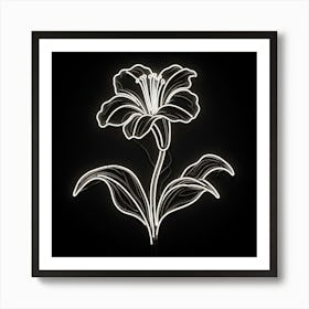 White Flower Art Print