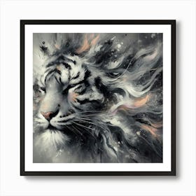 White Tiger 3 Art Print