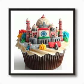 Taj Mahal Cupcake 2 Art Print