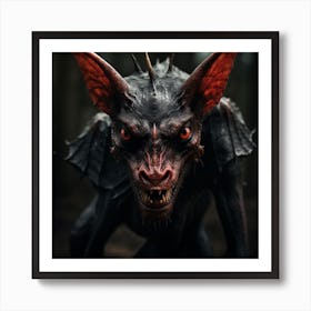 Demon In The Woods 7 Art Print