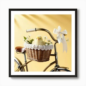 Leonardo Phoenix 09 A Vintageinspired Bicycle With A Wicker Ba 2 Art Print