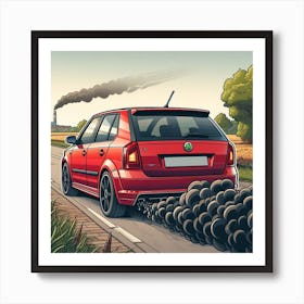 Modified sports car 2 Art Print