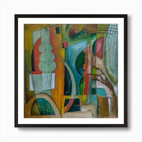 Abstract Wall Art , Vibrant Expressions Art Print