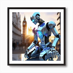 Futuristic Robot 21 Art Print