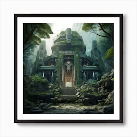 Temple In The Jungle Art Print