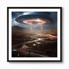 Alien Spaceship 3 Art Print