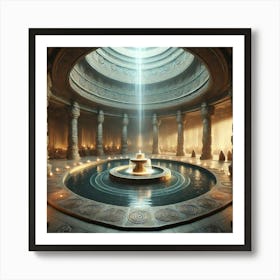 Cascade Sovereignty Temple Place Of Worship Art Print