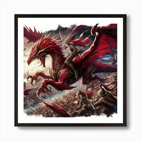 Red Dragon 1 Art Print