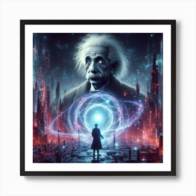 Albert Einstein 15 Art Print