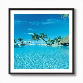 Tropical Swimming Pool Art Print