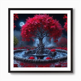 Enchanted Fontain Art Print