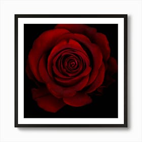 Red Rose Art Print