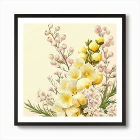 Floral Bouquet Art Art Print