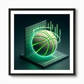 Basketball Icon 1 Art Print
