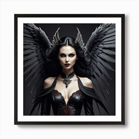 Gothic Angel 1 Art Print